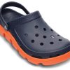 クロックス デュエット ビーチサンダル ブルー オレンジ 11991-487