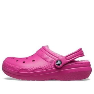 Crocs クラシック ラインド クロッグ スポーツ ユニセックス パープルレッド サンダル 203591-6SV