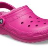 Crocs クラシック ラインド クロッグ スポーツ ユニセックス パープルレッド サンダル 203591-6SV