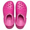 Crocs クラシック ラインド クロッグ スポーツ ユニセックス パープルレッド サンダル 203591-6SV