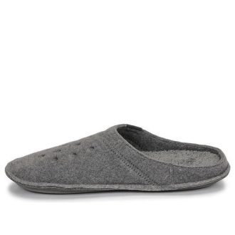 Crocs クラシック スリッパ カジュアル 厚手 保温 シューズ ユニセックス グレー 203600-00Q