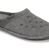 Crocs クラシック スリッパ カジュアル 厚手 保温 シューズ ユニセックス グレー 203600-00Q
