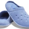 Crocs クラシック カジュアル シックン ステイウォーム ユニセックス ブルー スリッパ 203600-4RU