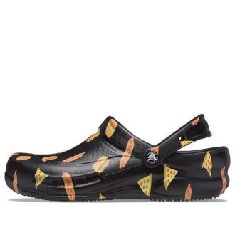 Crocs ビストロ グラフィック クロッグ スタイリッシュ カジュアル ブラック サンダル 204044-0FN
