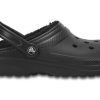 Crocs ステイウォーム 耐摩耗性 コージースポーツ ユニセックス ブラックサンダル 204563-060