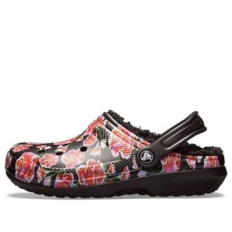 Crocs クラシック ステイ ウォーム コージー スポーツ ユニセックス ブラックレッド サンダル “ブラックレッド” 205324-643