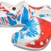 Crocs クラシックパターン 耐摩耗性 滑り止め スポーツ ユニセックス ホワイト ブルー レッド サンダル “ホワイト ブルー レッド” 205453-928