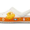 Crocs クラシック クロッグ ライン フレンズ ビーチ ホワイト イエロー ユニセックス サンダル “ホワイト イエロー” 205791-100