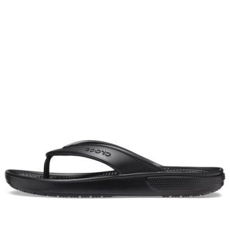 Crocs クラシック コージー ノンスリップ フリップフロップ ユニセックス ブラック 206119-001