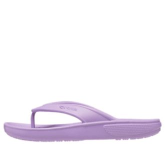 Crocs クラシック コージー ノンスリップ フリップフロップ ユニセックス パープル 206119-5PR