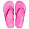 Crocs クラシック ソフトソール コージー フリップフロップ ユニセックス ピンク 206119-6QQ