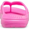 Crocs クラシック ソフトソール コージー フリップフロップ ユニセックス ピンク 206119-6QQ