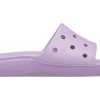 Crocs クラシック ソフトソール コージー スポーツ スリッパ ユニセックス パープル 206121-5PR