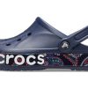 Crocs バヤバンド プリント サンダル ユニセックス ブルー 206233-410