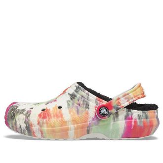 Crocs クラシック クロッグ タイダイ シューズ マルチカラー ブラック 206341-0C4