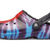 Crocs クラシック タイダイ ステイウォーム コージー クロックス スポーツスリッパ ユニセックス パープルレッド 206341-988