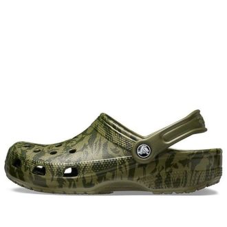 Crocs クラシッククロッグ カモフラージュプリント ビーチ アーミーグリーン サンダル 206454-309 Crocs クラシッククロッグ カモフラージュプリント ビーチ アーミーグリーン サンダル 206454-309
