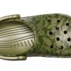 Crocs クラシッククロッグ カモフラージュプリント ビーチ アーミーグリーン サンダル 206454-309