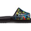 Crocs クラシック タイダイ グラフィック スライド “ブラック” 206520-988