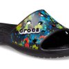 Crocs クラシック タイダイ グラフィック スライド “ブラック” 206520-988