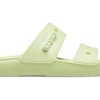 Crocs クラシック クロッグ コージー ユニセックス グレーグリーン スリッパ 206761-335
