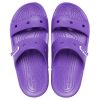 Crocs クラシック ソフトソール コージー フラットヒール スポーツスリッパ ユニセックス パープル 206761-518