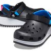 Crocs クラシック ハイカー クロッグ スポーツ ブラック ブルー レッド サンダル “ブラック ブルー レッド” 206772-001