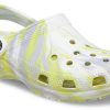 Crocs クラシック クロッグ マーブル ビーチ スポーツ ユニセックス ホワイトグレー サンダル “ホワイトグレー” 206867-1FJ
