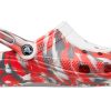 Crocs クラシック クロッグ マーブル ビーチ スポーツ ユニセックス レッドホワイト サンダル “レッドホワイト” 206867-884