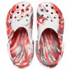 Crocs クラシック クロッグ マーブル ビーチ スポーツ ユニセックス レッドホワイト サンダル “レッドホワイト” 206867-884