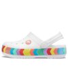 Crocs レインボー アウトドア ビーチスポーツ ビッグボーイズ ホワイトサンダル 207007-100