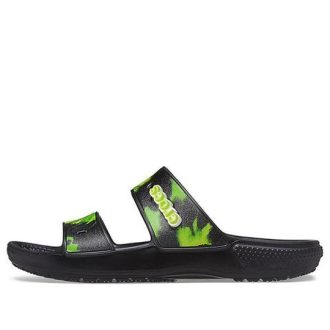 Crocs ソフトソールシューズ ブラック グリーン ユニセックス “ブラック グリーン” 207283-0GU