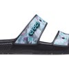 Crocs クラシック カジュアル ユニセックス ブルー ブラック スリッパ 207283-988
