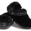 Crocs クラシック ファー シュア スリップオン クロッグ “ブラック” 207303-001