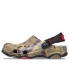 Crocs クラシック クロッグ デザート カモフラージュ ビーチ ユニセックス ブラック ブラウン サンダル 207305-088
