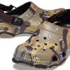 Crocs クラシック クロッグ デザート カモフラージュ ビーチ ユニセックス ブラック ブラウン サンダル 207305-088