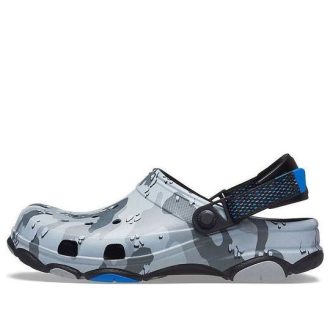 Crocs クラシック クロッグ デザート カモフラージュ アウトドア ビーチ ユニセックス ブラック グレー サンダル 207305-097
