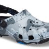 Crocs クラシック クロッグ デザート カモフラージュ アウトドア ビーチ ユニセックス ブラック グレー サンダル 207305-097