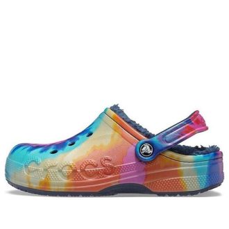 Crocs クラシック クロッグ タイダイプリントシューズ ディープブルー ユニセックス 207329-95T