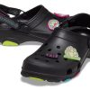 Crocs クラシック オールテレイン クロッグ ミニマル カジュアル ユニセックス ブラック サンダル 207340-001