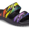 Crocs クラシック 耐摩耗性 滑り止め スポーツスリッパ ユニセックス ブラック 207346-0C4