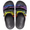 Crocs クラシック 耐摩耗性 滑り止め スポーツスリッパ ユニセックス ブラック 207346-0C4