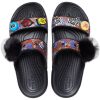 Crocs クラシック ソフトソール コージー フラットヒール スポーツスリッパ ユニセックス ブラック 207403-001