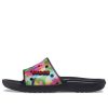 Crocs クラシック バブルブロック スライド “ブラックマルチ” 207408-0C4