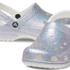 Crocs クラシック カジュアル ユニセックス メタリックシルバー ピンク サンダル 207551-90H