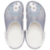 Crocs クラシック カジュアル ユニセックス メタリックシルバー ピンク サンダル 207551-90H
