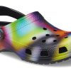 Crocs カラフルクロックス ビーチ ユニセックス マルチカラー ブラック サンダル 207556-0C4