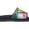 Crocs カラフル カジュアル ユニセックス マルチカラー ブラック スリッパ 207557-0C4