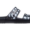 Crocs クラシック カジュアル ファッション ユニセックス ブラック ブルー スリッパ 207680-066