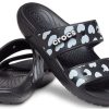 Crocs クラシック カジュアル ファッション ユニセックス ブラック ブルー スリッパ 207680-066